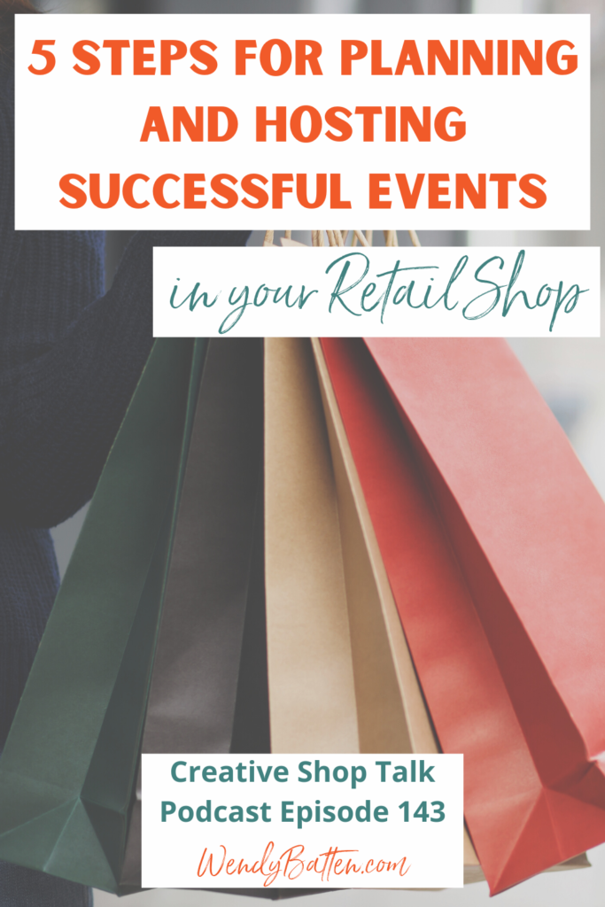 plan and host successful events in retail shop wendy batten