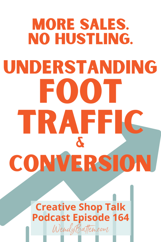 Understanding Foot Traffic and Conversion Rates - Creative Shop Talk Podcast Episode 164 Wendy Batten